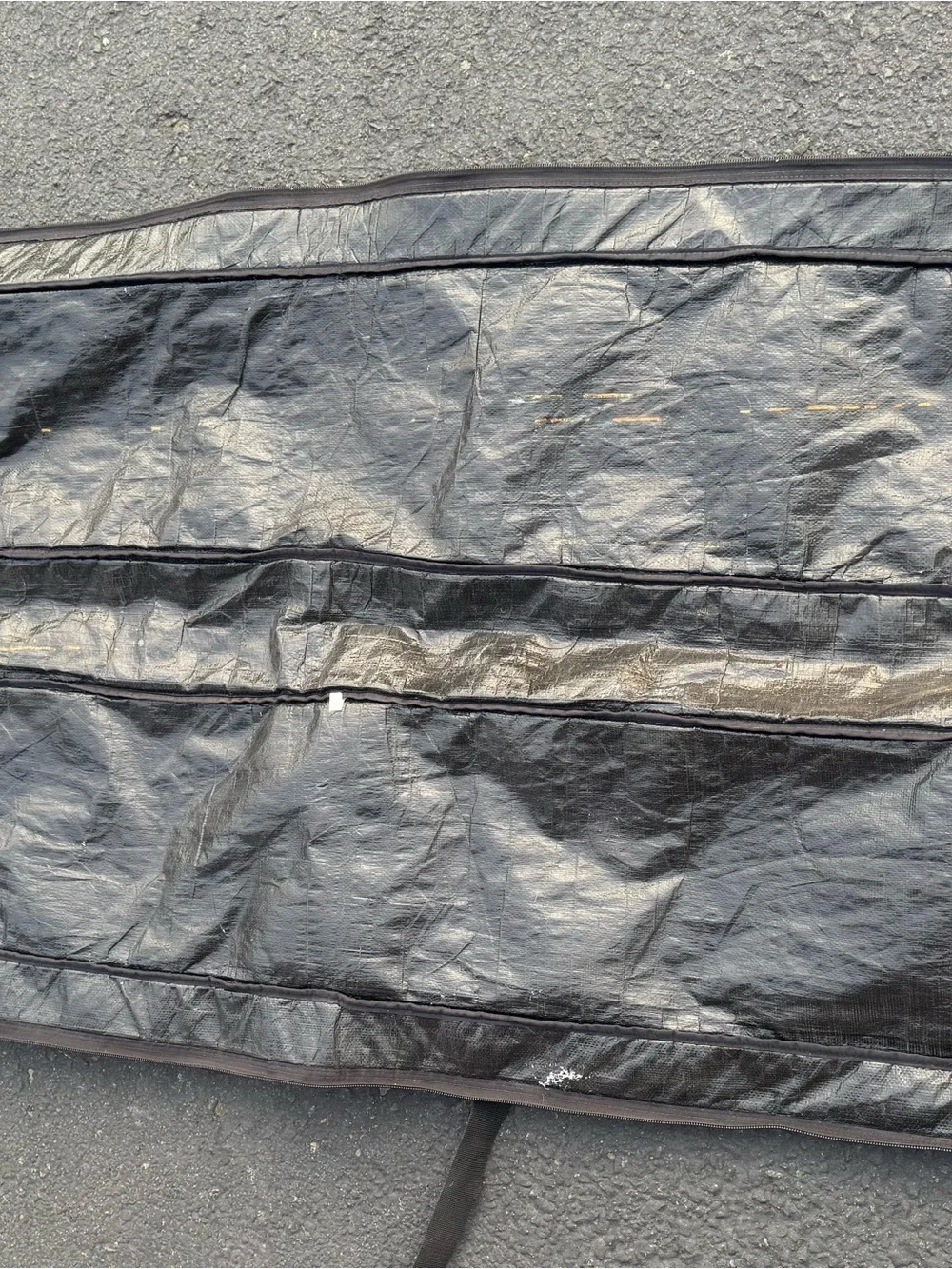 Vintage DaKine Snowboard Bag Padded Travel Carrier Gray Blue Ski Case Zip